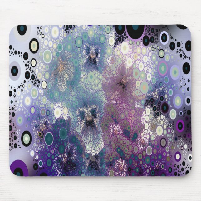 Flowers Mosaic Mouse Pad (Front)