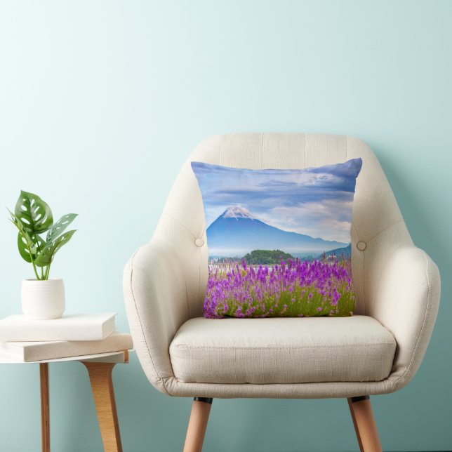 Flowers | Mount Fugi Japan Cushion (Chair)