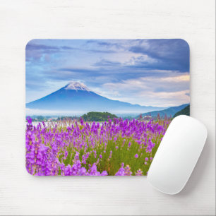 Flowers   Mount Fugi Japan Mouse Pad