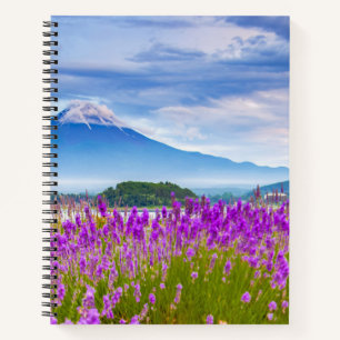Flowers Mount Fugi Japan Notebook