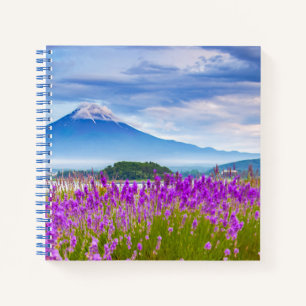 Flowers Mount Fugi Japan Notebook