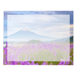 Flowers   Mount Fugi Japan Notepad