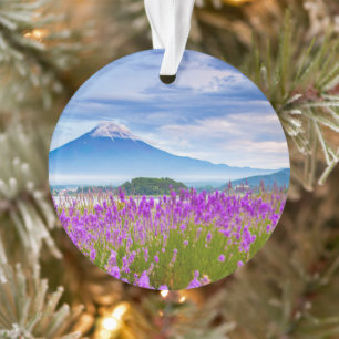 Flowers   Mount Fugi Japan Ornament