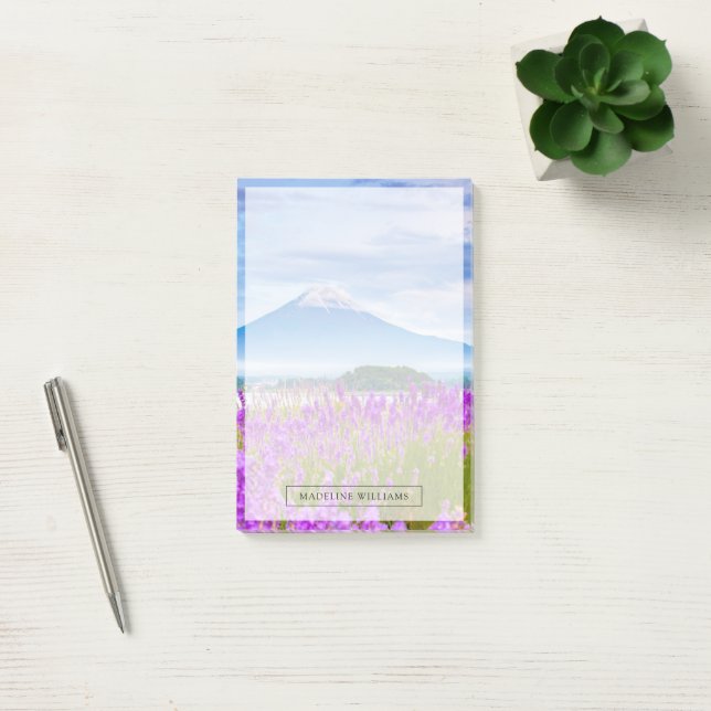Flowers | Mount Fugi Japan Post-it Notes (Office)
