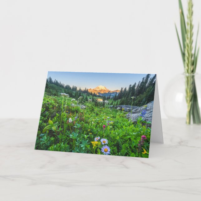 Flowers | Mount Rainier National Park Card (Front)