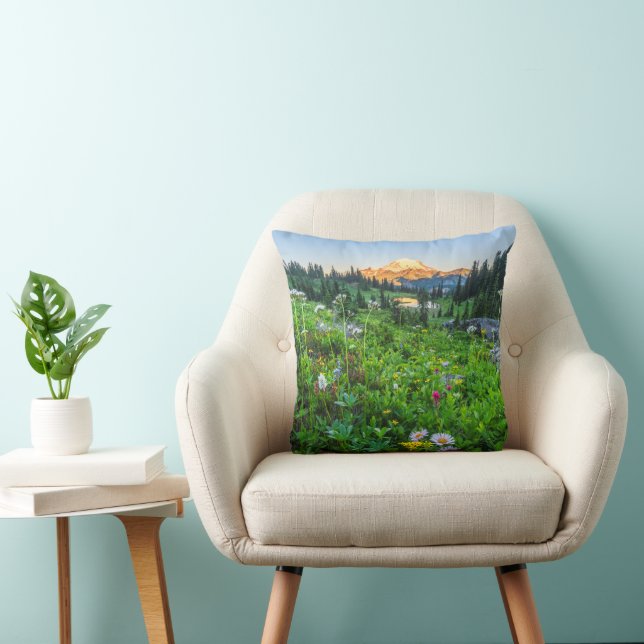 Flowers | Mount Rainier National Park Cushion (Chair)