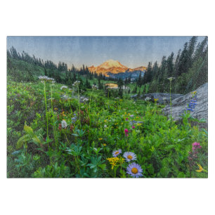 Flowers Mount Rainier National Park Cutting Board