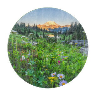 Flowers Mount Rainier National Park Cutting Board