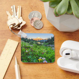 Flowers Mount Rainier National Park Key Ring
