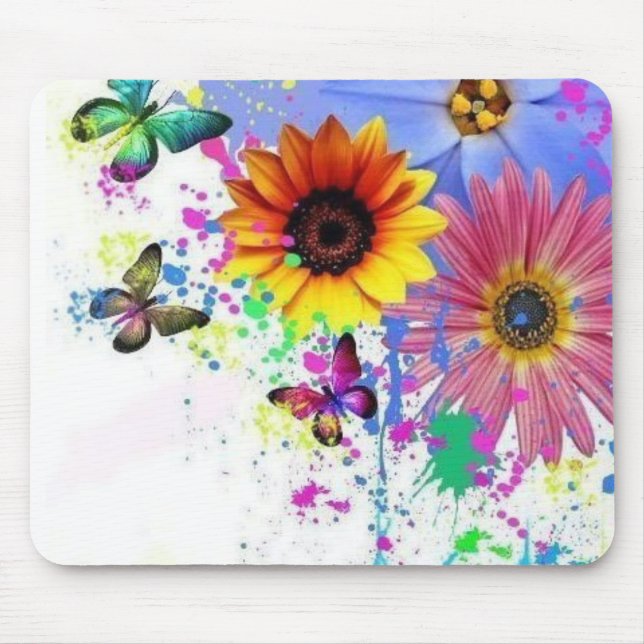 flowers mouse pad (Front)