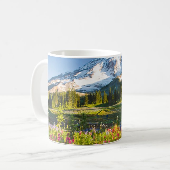 Flowers | Mt. Rainier Wildflowers Coffee Mug (Front Left)