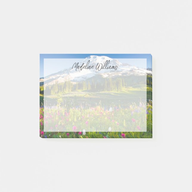 Flowers | Mt. Rainier Wildflowers Post-it Notes (Front)