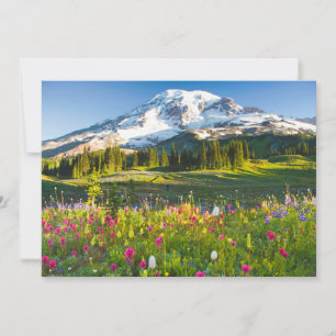 Flowers Mt. Rainier Wildflowers Thank You Card