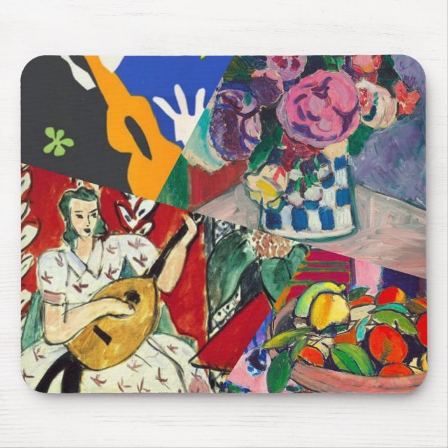 Flowers, music and beauty are present in Matisse p Mouse Pad (Front)