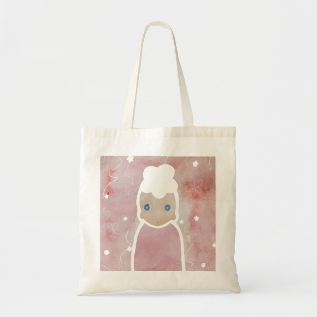 Flowers must be white tote bag (Front)