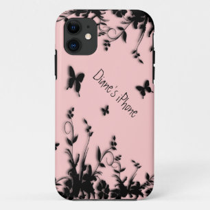 Flowers n Butterflies Pink Personal iPhone 5 Case