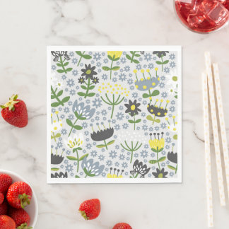 flowers napkin