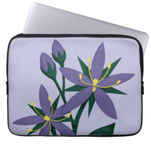 Flowers Nature Purple Flowers Spring Flora Laptop Sleeve
