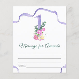 Flowers number birthday time capsule message