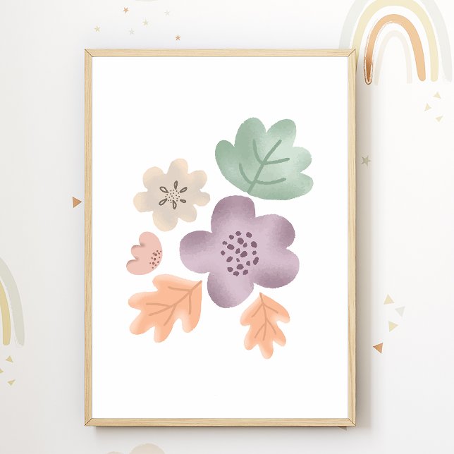 Flowers Nursery Poster Nature Kids Room Decor (Creator Uploaded)