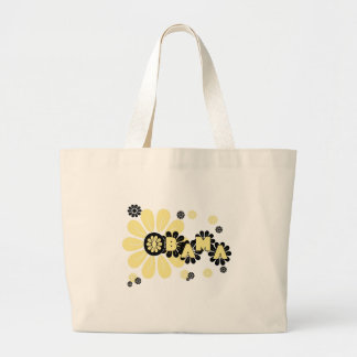 Flowers Obama Large Tote Bag