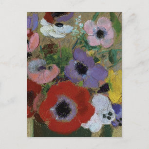 Flowers Odilon Redon Large green vase CC0061 Postcard