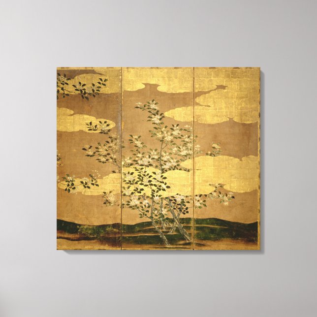 Flowers of Camellias Canvas Print (Front)