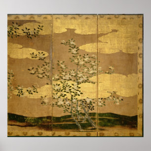 Flowers of Camellias Poster