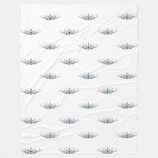 Flowers of Elegant and Minimalist Love Fleece Blanket