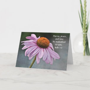 Flowers of Faith Coneflower Jude Card