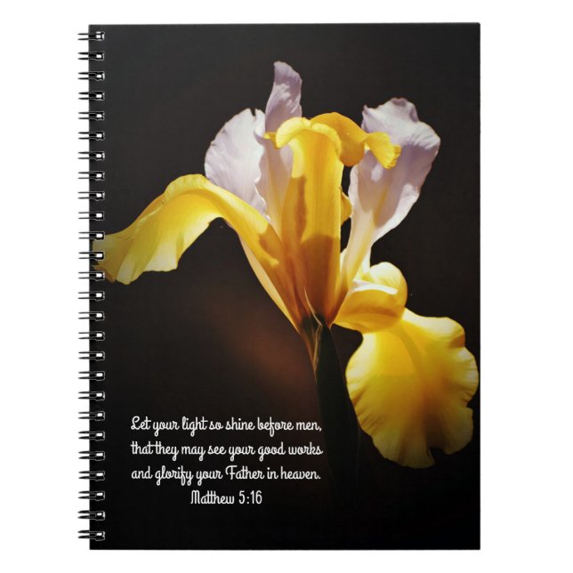 Flowers of Faith Daffodil Light Prayer Notebook (Front)