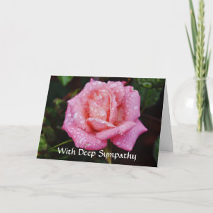 Flowers of Faith Rose Sympathy Card
