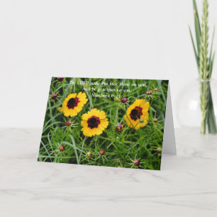 Flowers of Faith Yellow Flowers Thank You Card