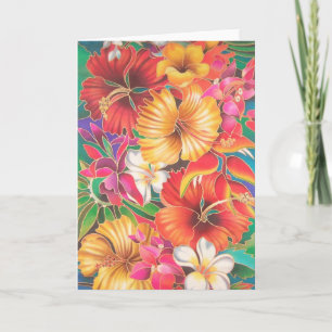 "FLOWERS OF FIJI" CARD