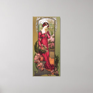 Flowers Of Gardens by Élisabeth Sonrel Canvas Print