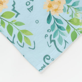 "Flowers of heaven" Fleece Blanket