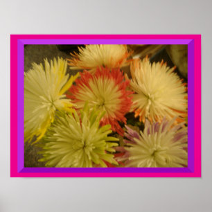 Flowers of Many Colours Poster