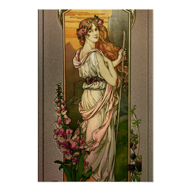Flowers Of Mountains by Élisabeth Sonrel Poster (Front)