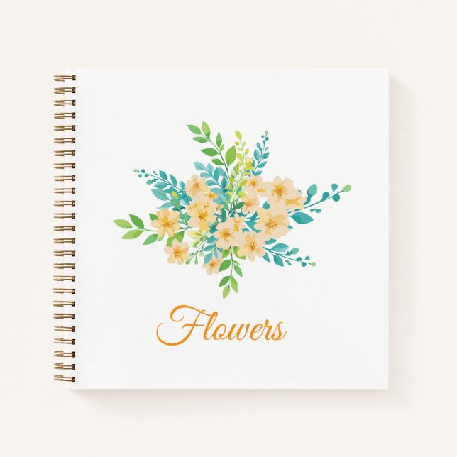 "Flowers of the Field" Notebook (Front)