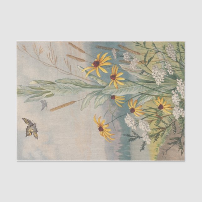 Flowers of the Meadow by Louis Prang Tissue Paper (Front)