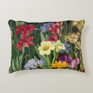 Flowers of Tulbagh, South Africa by Marianne North Decorative Cushion