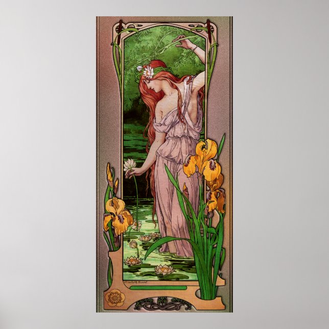 Flowers Of Water by Élisabeth Sonrel Poster (Front)