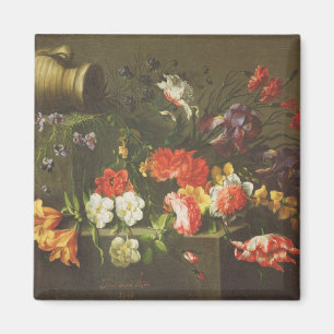 Flowers on a Ledge, 1665 Magnet