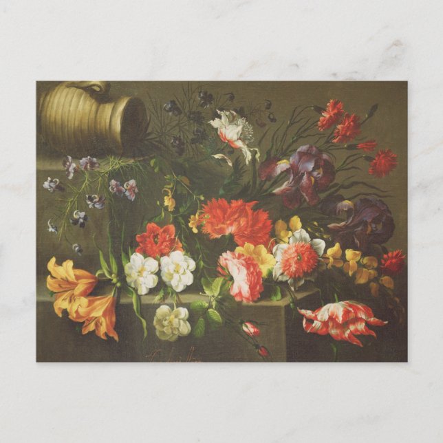 Flowers on a Ledge, 1665 Postcard (Front)