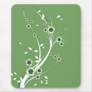 Flowers on Green - Mousepad