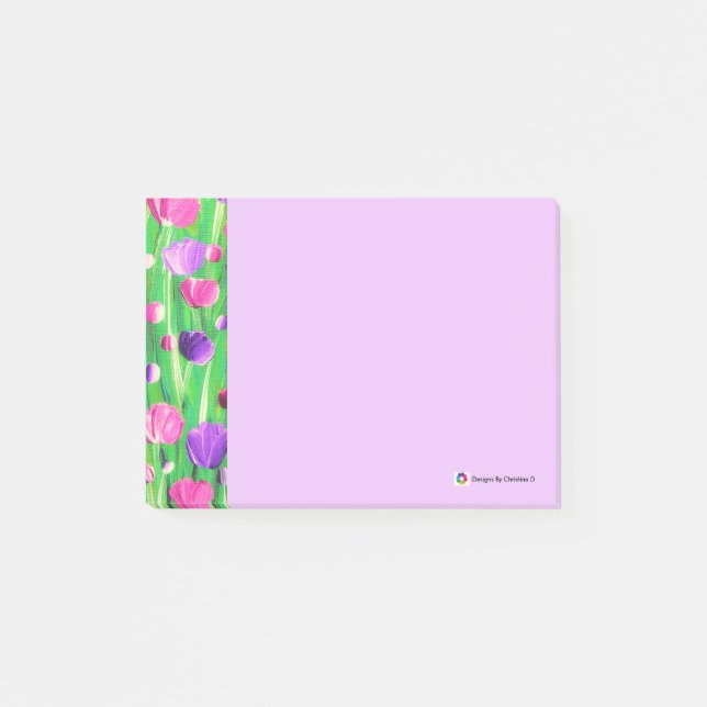 Flowers On Parade Post-it Notes (Front)