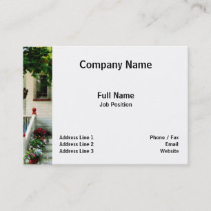 Flowers on Steps Business Card