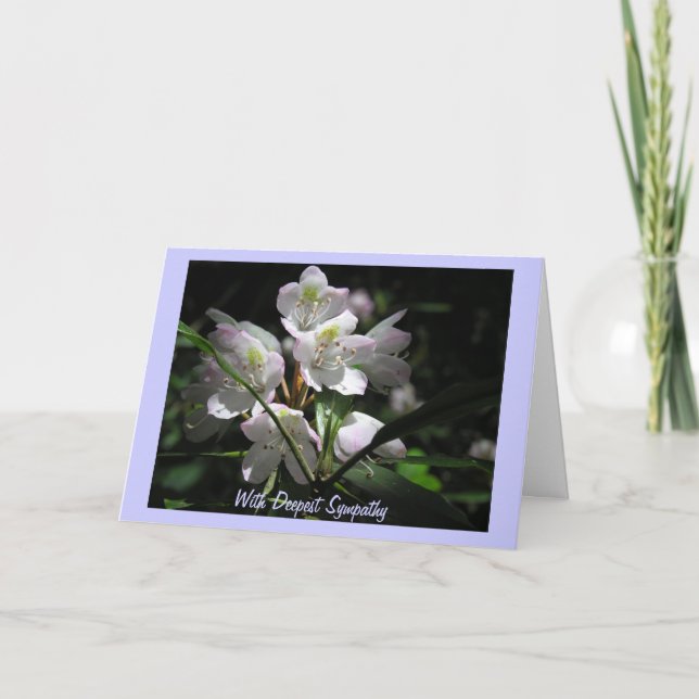 Flowers on Sympathy Card (Front)