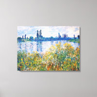 Flowers on the Banks of Seine Monet Fine Art