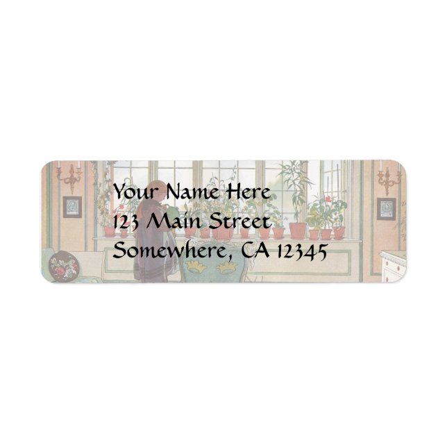 Flowers on the Windowsill by Carl Larsson (Front)